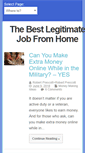 Mobile Screenshot of legitimatejobfromhome.com